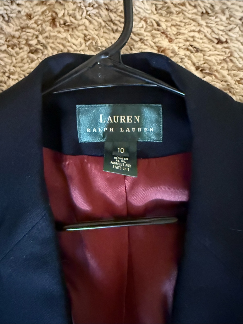 Ralph Lauren Navy Double-Breasted Blazer with Gold Buttons - Picture 2 of 2